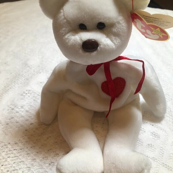 Ty Rare Valentino Beanie Baby With Multiple Errors 1994 Vintage - Picture 8 of 8
